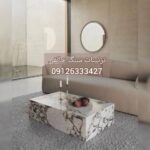 تزئینات سنگ خالقی | اجرای صفحه کابینت با سنگ طبیعی در تهران