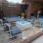 اجرای فضای سبز متل قو آقاجانی ✅️ محوطه سازی و روف گاردن در مازندران 💯 ساخت آبنما در متل قو