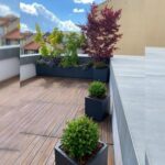 اجرای فضای سبز متل قو آقاجانی ✅️ محوطه سازی و روف گاردن در مازندران 💯 ساخت آبنما در متل قو