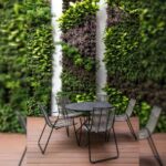 اجرای فضای سبز متل قو آقاجانی ✅️ محوطه سازی و روف گاردن در مازندران 💯 ساخت آبنما در متل قو